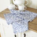 William Morris Willow Bough Blue Pack Of 4 Cotton Floral Napkins