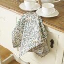 William Morris Willow Bough Green Cotton Floral Tea Towel