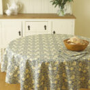 William Morris Pimpernel Cream 147cm (58") Round Cotton Floral Tablecloth