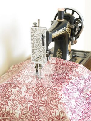 William Morris Red Brother Rabbit Pvc Floral Tablecloth Fabric By The Half Metre