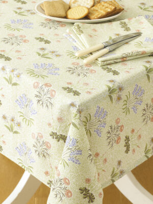 William Morris Lily 132 cm x 178cm (52" x 70" ) Floral Cotton Tablecloth.