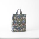 William Morris Blue Strawberry Thief Pvc / Oilcloth Medium Tote Bag