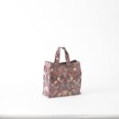 William Morris Red Strawberry Thief Pvc / Oilcloth Small Tote Bag