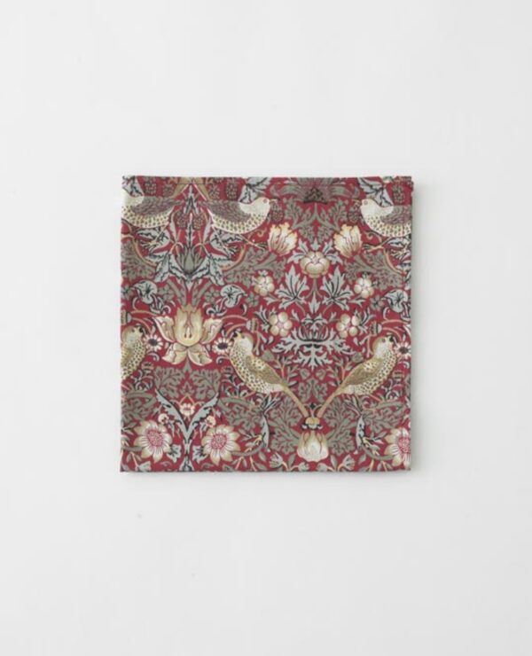 William Morris Red Strawberry Thief Pack Of 4 Cotton Napkins