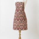 William Morris Red Strawberry Thief Cotton Drill Floral Apron