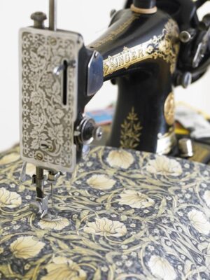 William Morris Pimpernel Cream Cotton Floral Fabric By The Half Metre