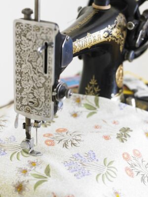 William Morris Lily Floral Heavy Weight Cotton Fabric By The Metre