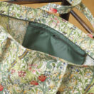 William Morris Golden Lily Zipped Top Floral Pvc Tote Bag