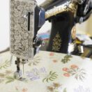 William Morris Lily Floral  Pvc / Oilcloth Floral Tablecloth Fabric By The Half Metre