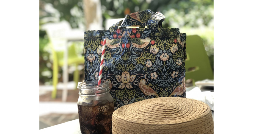 Strawberry Thief Blue Tote Bag