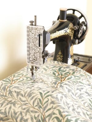 Willow Bough Green Pvc/ Oilcloth Floral Fabric By Half Metre