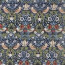William Morris Strawberry Thief Cotton Heavy Weight Floral Cotton Drill Fabric By The Half Metre