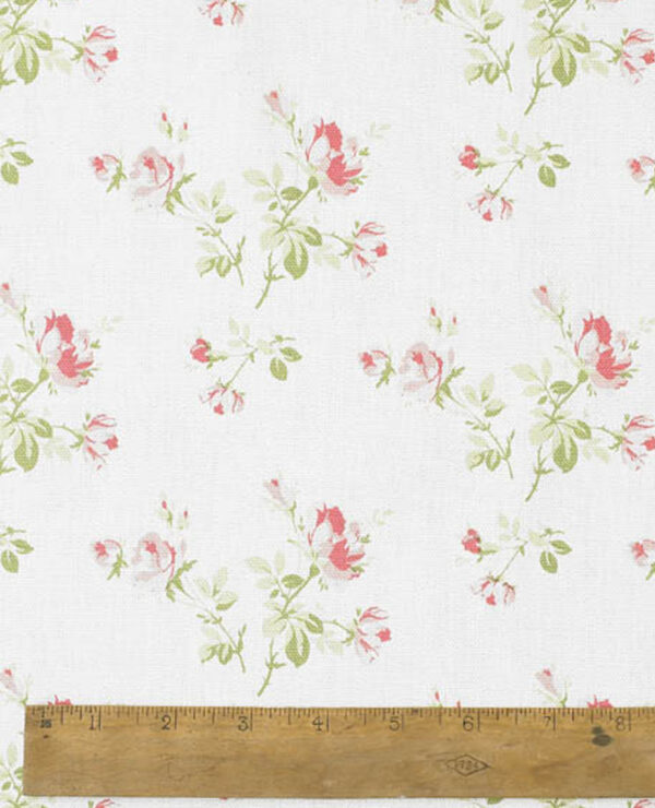 Charlotte Rose 147cm Cream Round Vintage Style Floral Cotton Tablecloth