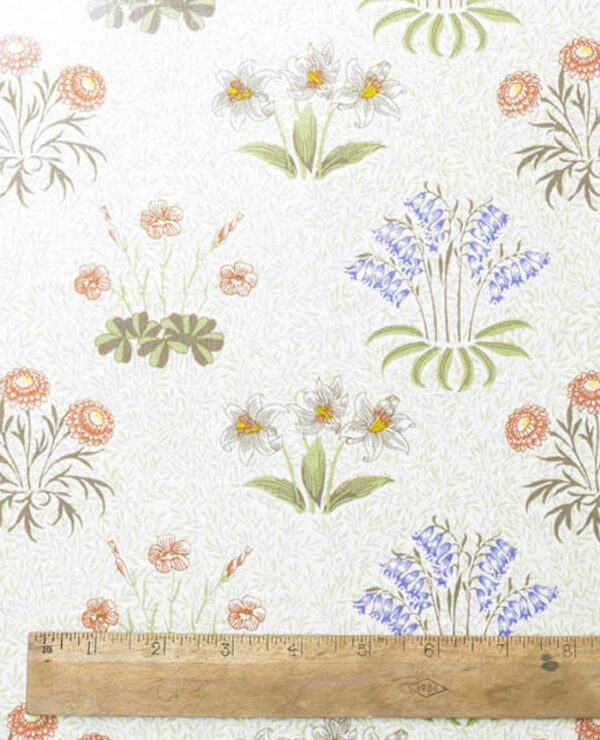 Willian Morris Lily Floral Cotton Fabric By The Half Metre