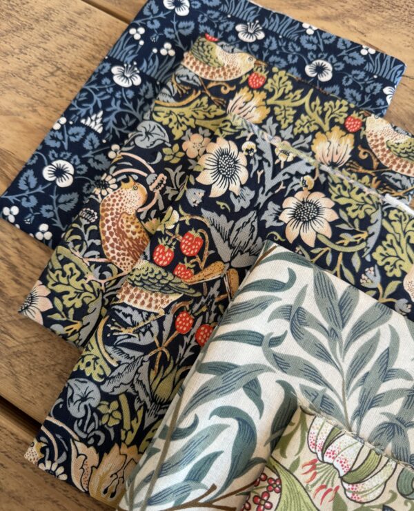 William Morris Cotton Fabric Bundle; perfect for quilting fat quarters and crafts! CF10