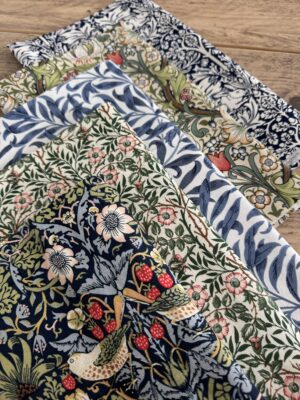 William Morris fabric bundle- heavyweight fabric, perfect for fat quarters and crafts bundle C
