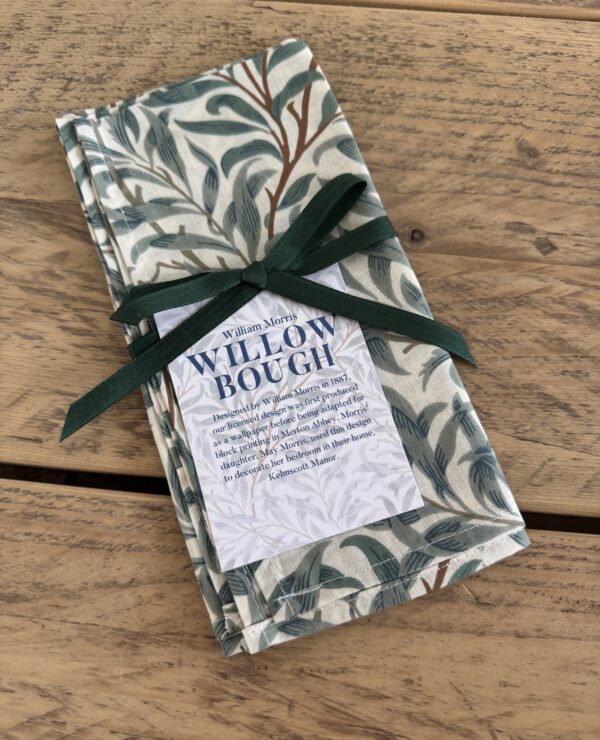 William Morris Willow Bough Green Single Napkin