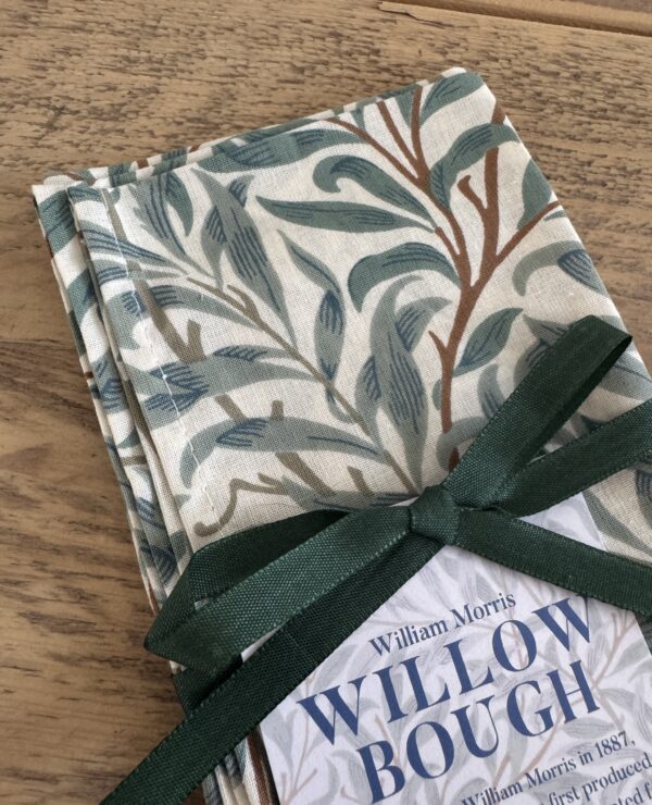 William Morris Willow Bough Green Single Napkin