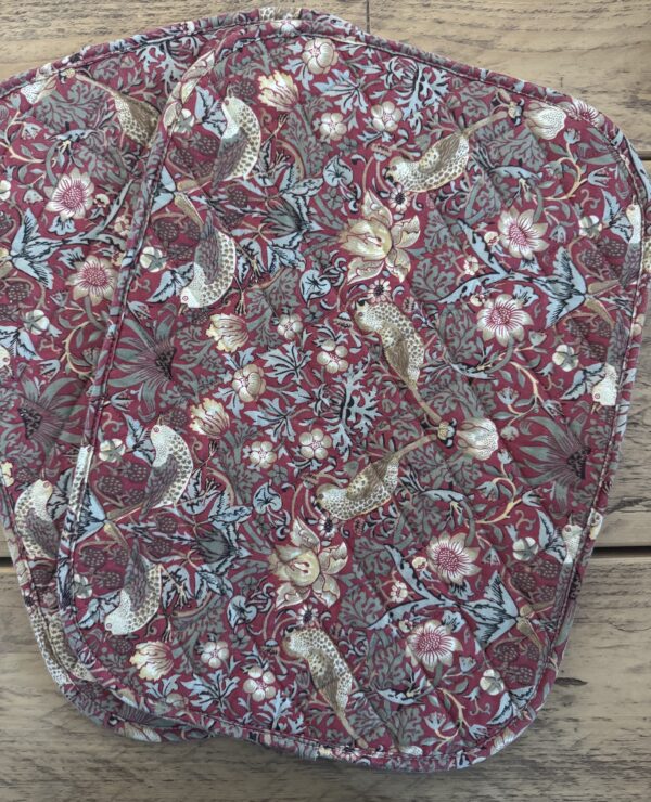 William Morris Red Strawberry Thief Two Placemat Pack