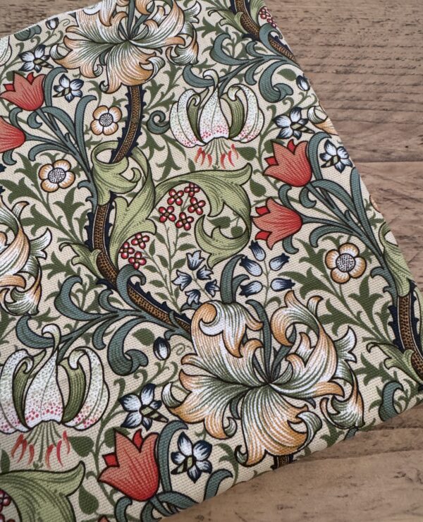 Fabric Remnant 1.5m William Morris Golden Lily Drill Heavyweight Cotton Fabric