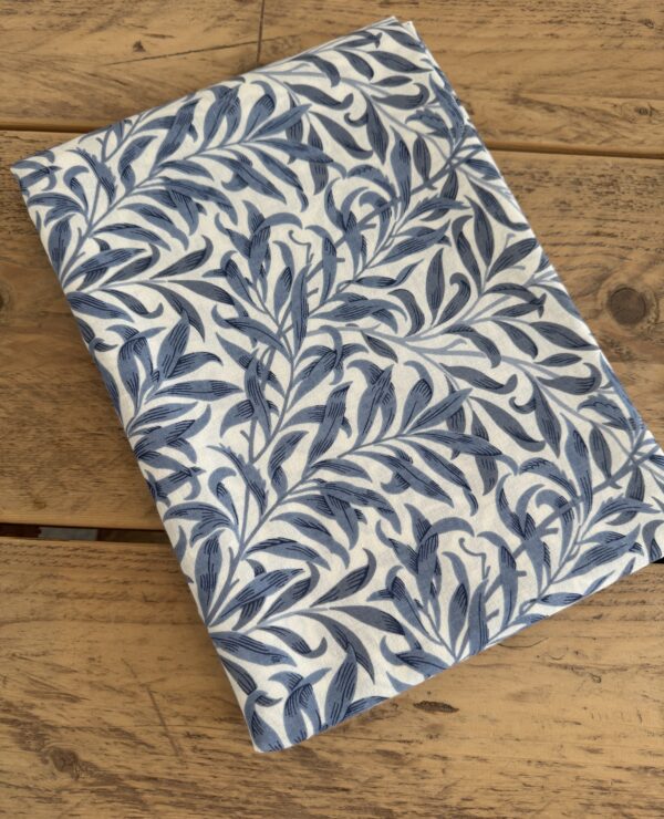 Fabric Remnant 152 x 170cm long William Morris Willow Bough Blue Cotton Fabric