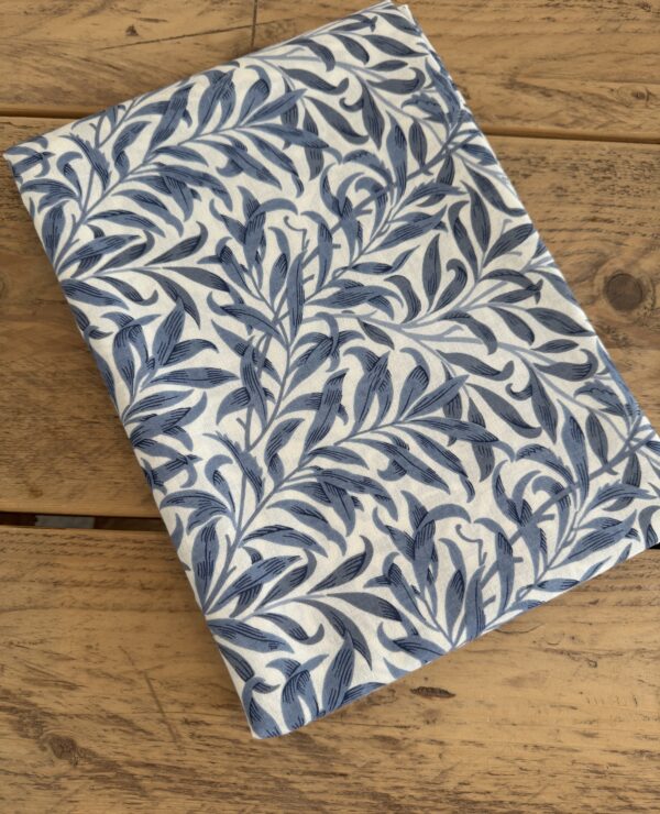 Fabric Remnant 152 x 170cm long William Morris Willow Bough Blue Cotton Fabric