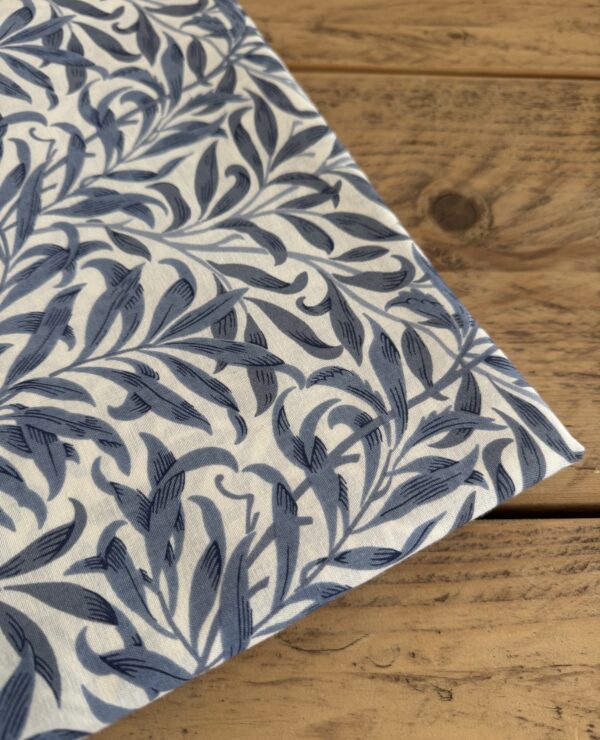 Fabric Remnant 152 x 170cm long William Morris Willow Bough Blue Cotton Fabric
