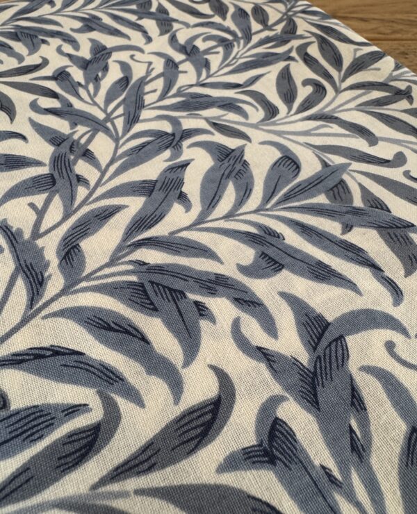 Fabric Remnant 152 x 170cm long William Morris Willow Bough Blue Cotton Fabric