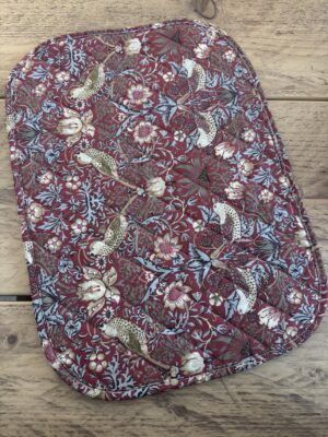 William Morris Red Strawberry Thief Single Placemat Pack