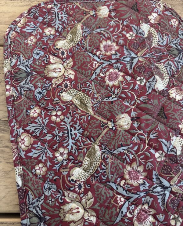 William Morris Red Strawberry Thief Single Placemat Pack