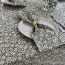 William Morris Mallow Forest Green 132 cm x 178 cm Cotton Floral Tablecloth