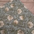 Fabric Remnant 142 x 30cm William Morris Pimpernel Green Quilted Cotton Fabric