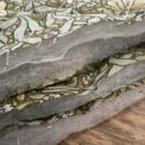 Fabric Remnant 142 x 30cm William Morris Pimpernel Green Quilted Cotton Fabric
