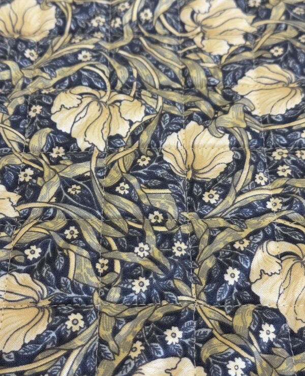 Licensed William Morris Pimpernel Cream Quilted Fabric by the half metre