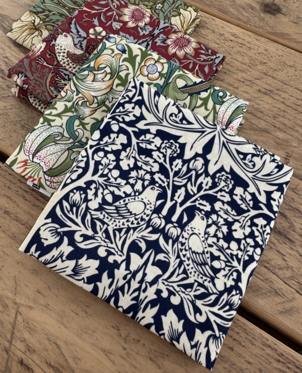William Morris fabric almost fat quarter bundle- cotton fabric, perfect for quilting and crafts bundle LB1