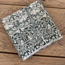 Fabric Remnant 151 x 39cm William Morris Brother Rabbit Forest Green Cotton Floral Fabric