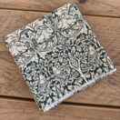 Fabric Remnant 151 x 39cm William Morris Brother Rabbit Forest Green Cotton Floral Fabric