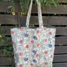 William Morris Trellis Large Long Handle Cotton Tote Bag