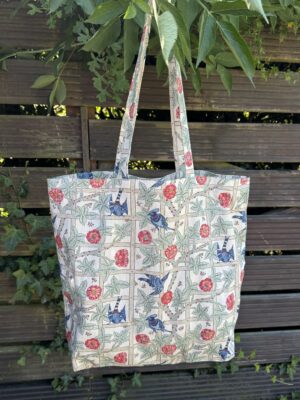 William Morris Trellis Large Long Handle Cotton Tote Bag