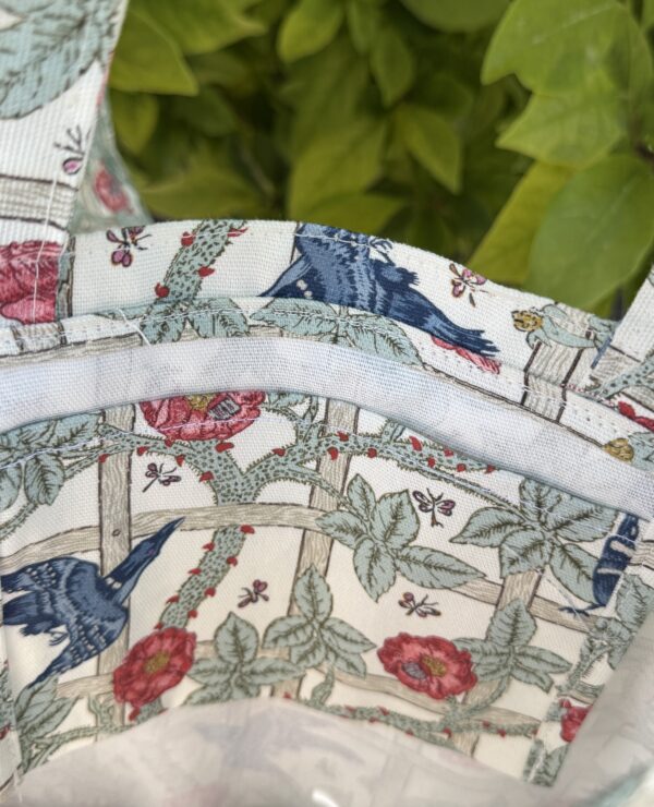 William Morris Trellis Large Long Handle Cotton Tote Bag