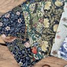 William Morris Fabric Quilting Squares for Crafting 20x20cm squares – UK Printed