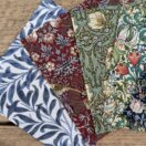 William Morris Fabric Quilting Squares for Crafting 20x20cm squares – UK Printed – Bundle 4