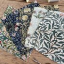 William Morris Fabric Quilting Squares for Crafting 20x20cm squares – UK Printed