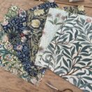 William Morris Fabric Quilting Squares for Crafting 20x20cm squares – UK Printed