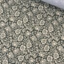 William Morris Mallow Forest Green Heavy Weight Cotton Floral Fabric By The Half Metre