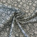 William Morris Mallow Forest Green Heavy Weight Cotton Floral Fabric By The Half Metre