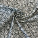 William Morris Mallow Forest Green Heavy Weight Cotton Floral Fabric By The Half Metre