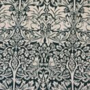 William Morris Brother Rabbit Forest Green Heavy Floral Fabric By Half Metre