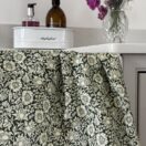 William Morris Mallow Forest Green Cotton Floral Tea Towel