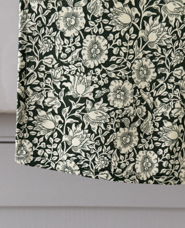 William Morris Mallow Forest Green Cotton Floral Tea Towel